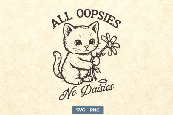 All Oopsies No Daisies SVG Sad Cat PNG Review