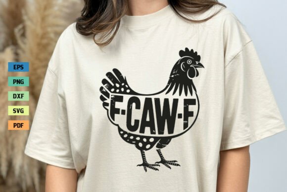 F-CAW-F Funny Screaming Chicken SVG PNG Review